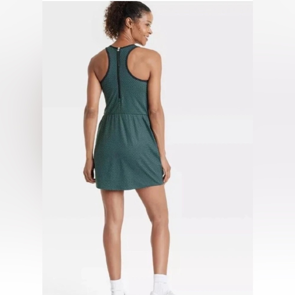 All In Motion Women's Knit Racerback Active Dress Sleeveless Houndstooth | NWT - Picture 2 of 9